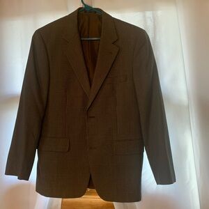 Macys John Ashford black and tan blazer